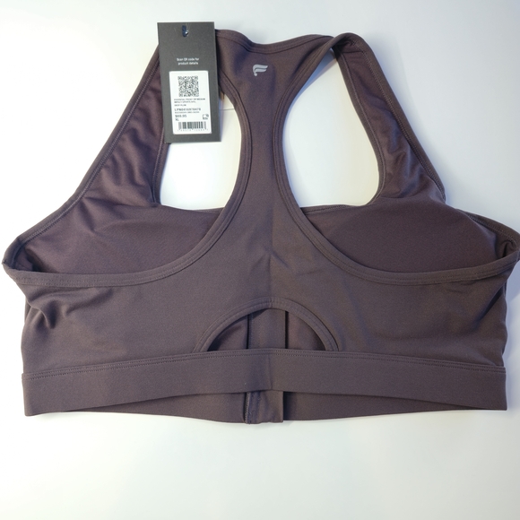 Fabletics Tops - Fabletics Essential Front Zip Sports Bra XL – Deep Plum – Brand New w/ Tag
